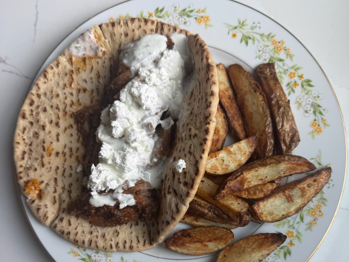 Sheet Pan Steak Gyros w/Oven Fries